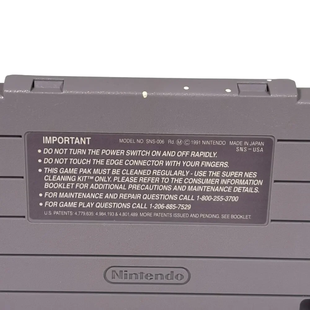 Super Nintendo SNES F-ZERO Vintage Video Game Cartridge TESTED WORKS